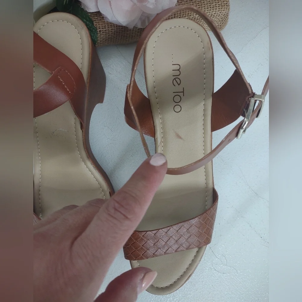 Me Too Brown Strappy Heels